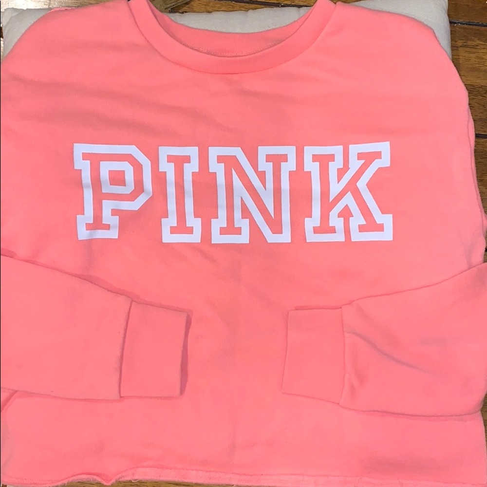 PINK crop top sweater